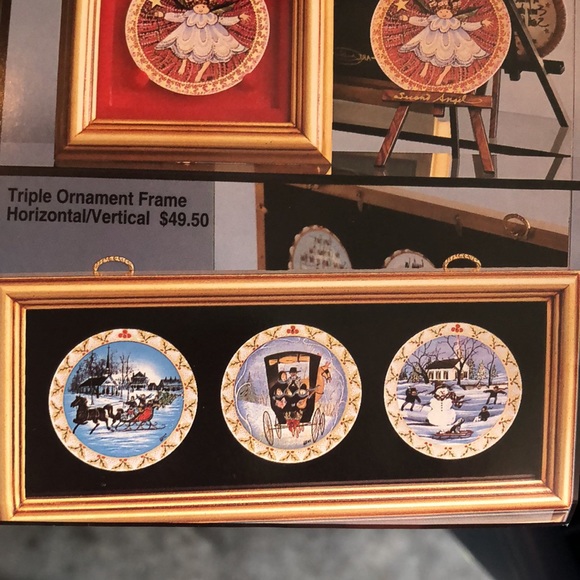 P Buckley Moss Set of 3 Ornaments in Custom Frame - Picture 14 of 17